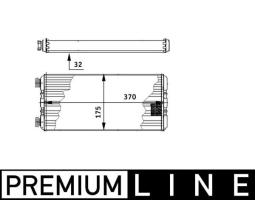 Heat Exchanger, interior heating MAHLE AH131000P