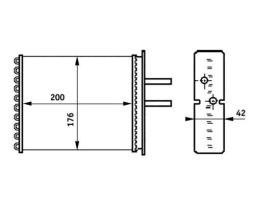 Heat Exchanger, interior heating MAHLE AH134000P