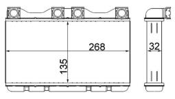 Heat Exchanger, interior heating MAHLE AH136000S