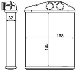 Heat Exchanger, interior heating MAHLE AH13000S