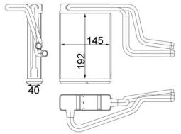 Heat Exchanger, interior heating MAHLE AH146000S