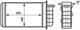 Heat Exchanger, interior heating MAHLE AH148000S
