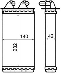 Heat Exchanger, interior heating MAHLE AH149000S