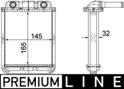 Heat Exchanger, interior heating MAHLE AH182000P