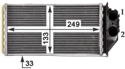 Heat Exchanger, interior heating MAHLE AH169000P