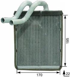 Heat Exchanger, interior heating MAHLE AH179000P