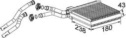 Heat Exchanger, interior heating MAHLE AH200000P