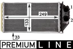 Heat Exchanger, interior heating MAHLE AH187000P