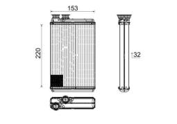 Heat Exchanger, interior heating MAHLE AH195000P