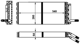 Heat Exchanger, interior heating MAHLE AH243000P