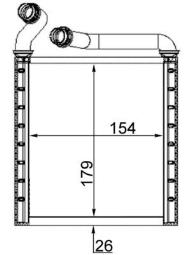 Heat Exchanger, interior heating MAHLE AH223000S