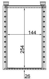 Heat Exchanger, interior heating MAHLE AH224000S