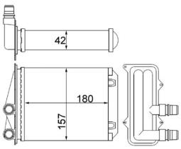 Heat Exchanger, interior heating MAHLE AH246000S