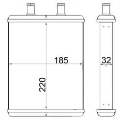 Heat Exchanger, interior heating MAHLE AH2000S