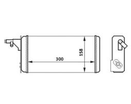 Heat Exchanger, interior heating MAHLE AH40000S