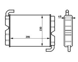 Heat Exchanger, interior heating MAHLE AH45000S