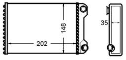 Heat Exchanger, interior heating MAHLE AH59000S
