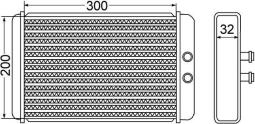 Heat Exchanger, interior heating MAHLE AH61000S