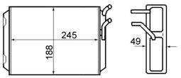 Heat Exchanger, interior heating MAHLE AH70000S