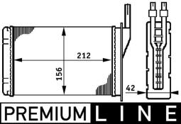 Heat Exchanger, interior heating MAHLE AH74000P
