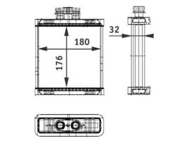 Heat Exchanger, interior heating MAHLE AH75000P