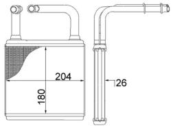 Heat Exchanger, interior heating MAHLE AH78000S