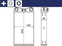 Heat Exchanger, interior heating MAHLE AH7000S