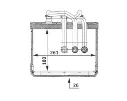 Heat Exchanger, interior heating MAHLE AH80000P