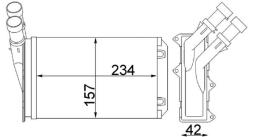 Heat Exchanger, interior heating MAHLE AH83000S