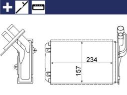 Heat Exchanger, interior heating MAHLE AH99000S