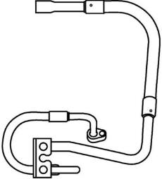 High-/Low Pressure Line, air conditioning MAHLE AP79000P