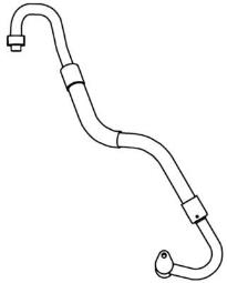 High-/Low Pressure Line, air conditioning MAHLE AP89000P