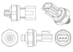 Pressure Switch, air conditioning MAHLE ASE11000P