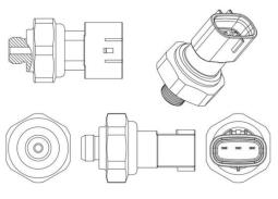 Pressure Switch, air conditioning MAHLE ASE13000P