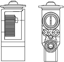 Expansion Valve, air conditioning MAHLE AVE55000P