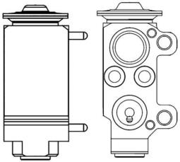 Expansion Valve, air conditioning MAHLE AVE56000P