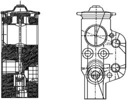 Expansion Valve, air conditioning MAHLE AVE58000P