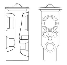 Expansion Valve, air conditioning MAHLE AVE7000S