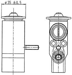 Expansion Valve, air conditioning MAHLE AVE89000P