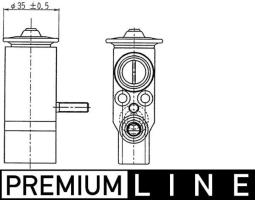 Expansion Valve, air conditioning MAHLE AVE89000P