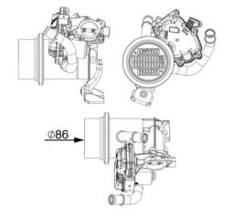 Cooler, exhaust gas recirculation MAHLE CE18000P