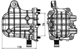 Cooler, exhaust gas recirculation MAHLE CE4000P