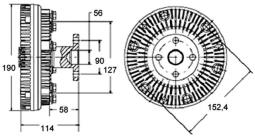 Clutch, radiator fan MAHLE CFC140000P