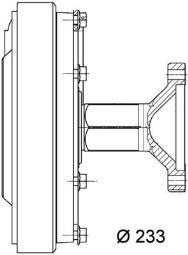 Clutch, radiator fan MAHLE CFC15000P