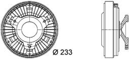 Clutch, radiator fan MAHLE CFC17000P