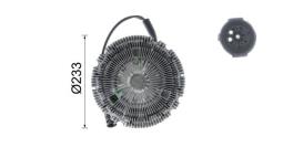 Clutch, radiator fan MAHLE CFC19000P