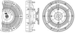 Clutch, radiator fan MAHLE CFC201000P