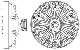 Clutch, radiator fan MAHLE CFC205000P