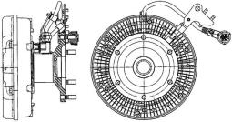 Clutch, radiator fan MAHLE CFC207000P