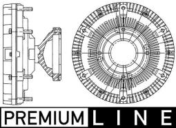 Clutch, radiator fan MAHLE CFC210000P